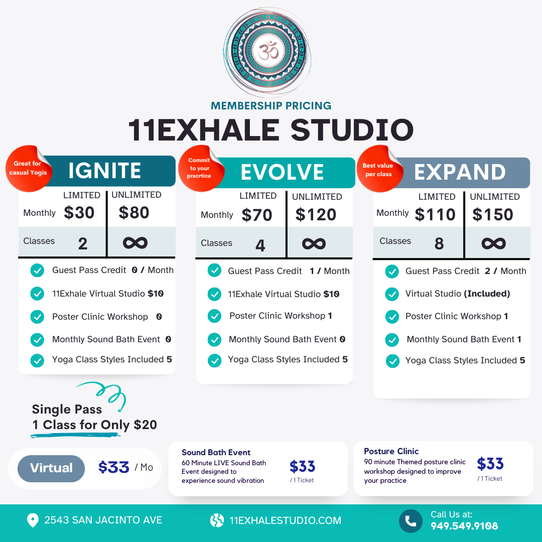 11Exhale Memberships