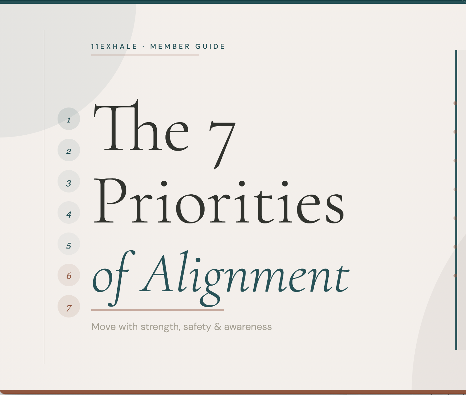 Yoga 7 Prioritities of Alignment